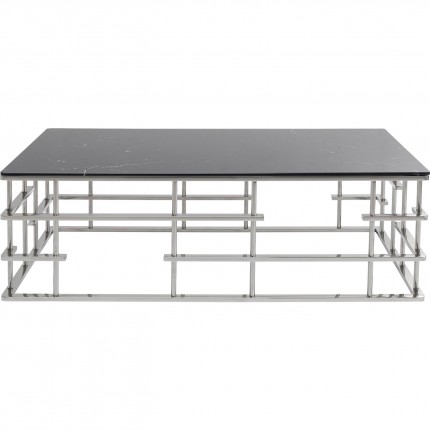 Table basse Rome 130x70cm argentée Kare Design