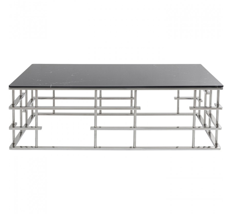 Table basse Rome 130x70cm argentée Kare Design