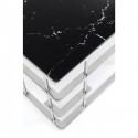 Table basse Rome 130x70cm argentée Kare Design