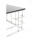 Table basse Rome 130x70cm argentée Kare Design