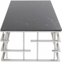Table basse Rome 130x70cm argentée Kare Design