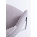 Chaise avec accoudoirs Alexia gris-violet Kare Design