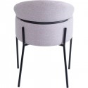 Chaise avec accoudoirs Alexia gris-violet Kare Design