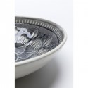 Bols Sicilia Mandala gris 18cm set de 4 Kare Design