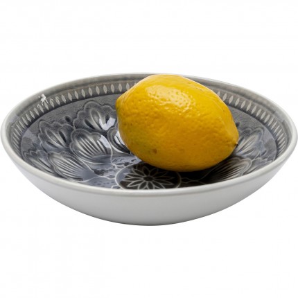 Bols Sicilia Mandala gris 18cm set de 4 Kare Design