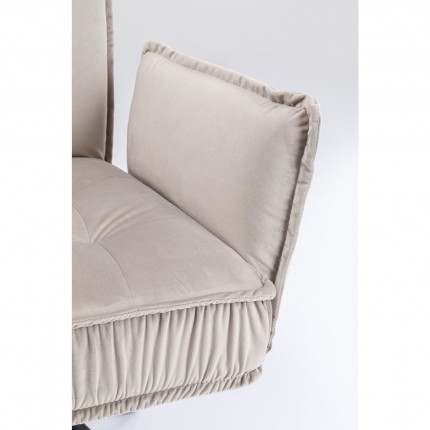 Chaise avec accoudoirs Chelsea grise Kare Design