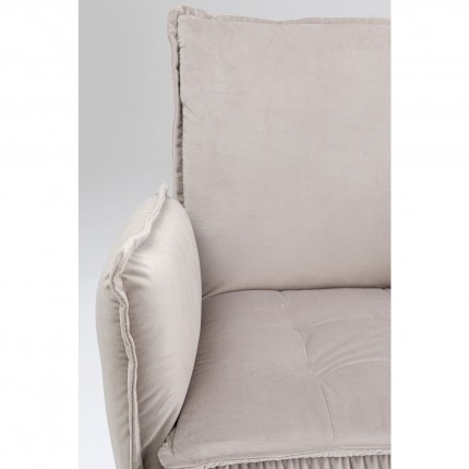 Chaise avec accoudoirs Chelsea grise Kare Design