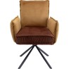 Chaise a./acc. Chelsea marron