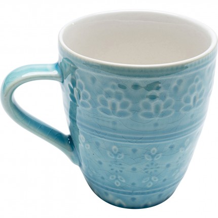 Mugs Sicilia Mandala bleus set de 2 Kare Design