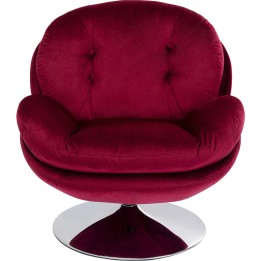 Fauteuil pivotant Cosy berry Kare Design