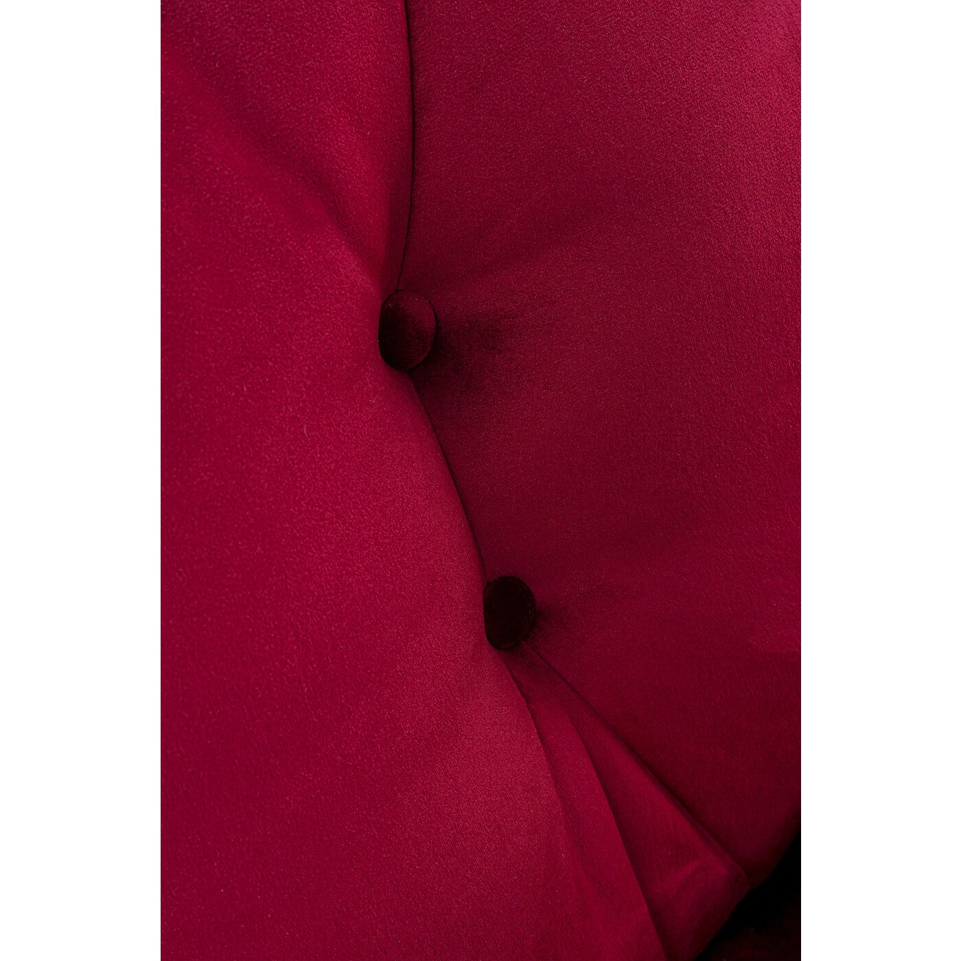 Fauteuil pivotant Cosy velours rouge Kare Design