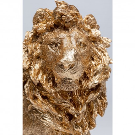 Déco Lion doré assis 42cm Kare Design