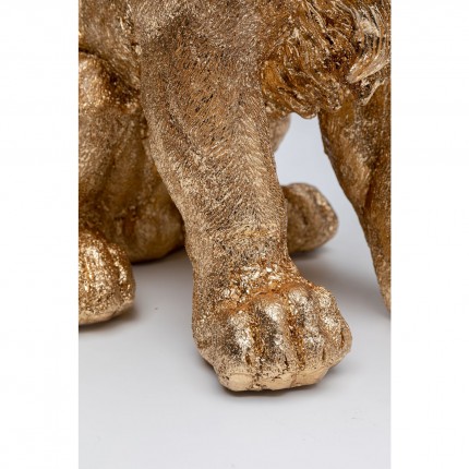 Déco Lion doré assis 42cm Kare Design
