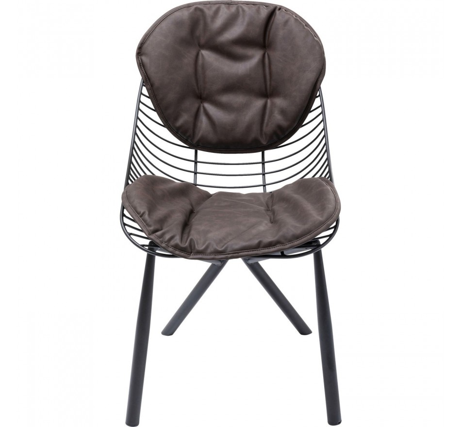 Chaise Fynn marron Kare Design