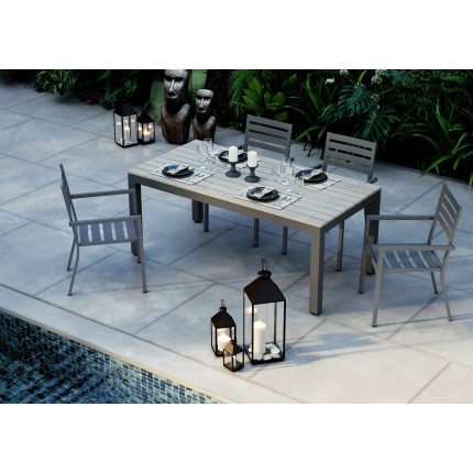 Lanternes Giardino set de 4 noires Kare Design