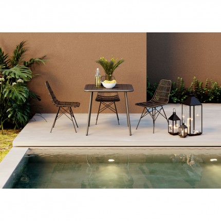 Lanternes Giardino set de 4 noires Kare Design