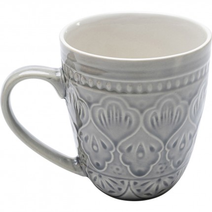Set de 4 tasses Sicilia Mandala gris Kare Design
