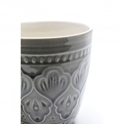 Mugs Sicilia Mandala gris set de 4 Kare Design