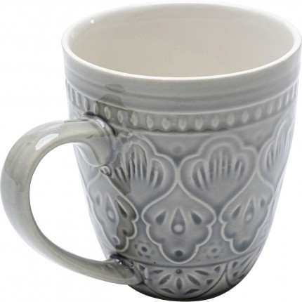 Set de 4 tasses Sicilia Mandala gris Kare Design