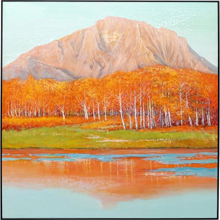 Tableau Frame montagne automne 120x120cm Kare Design
