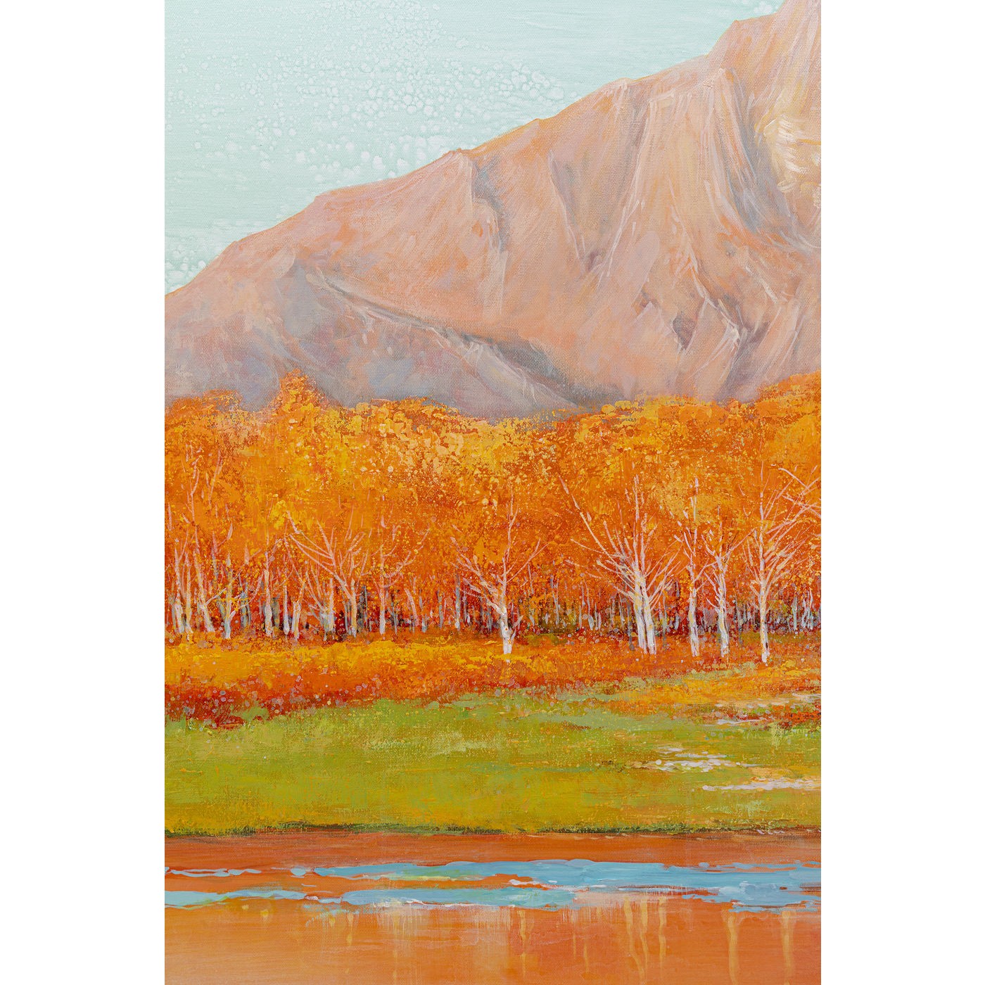 Tableau Frame montagne automne 120x120cm Kare Design