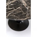 Table Schickeria Marbleprint noir 110cm Kare Design