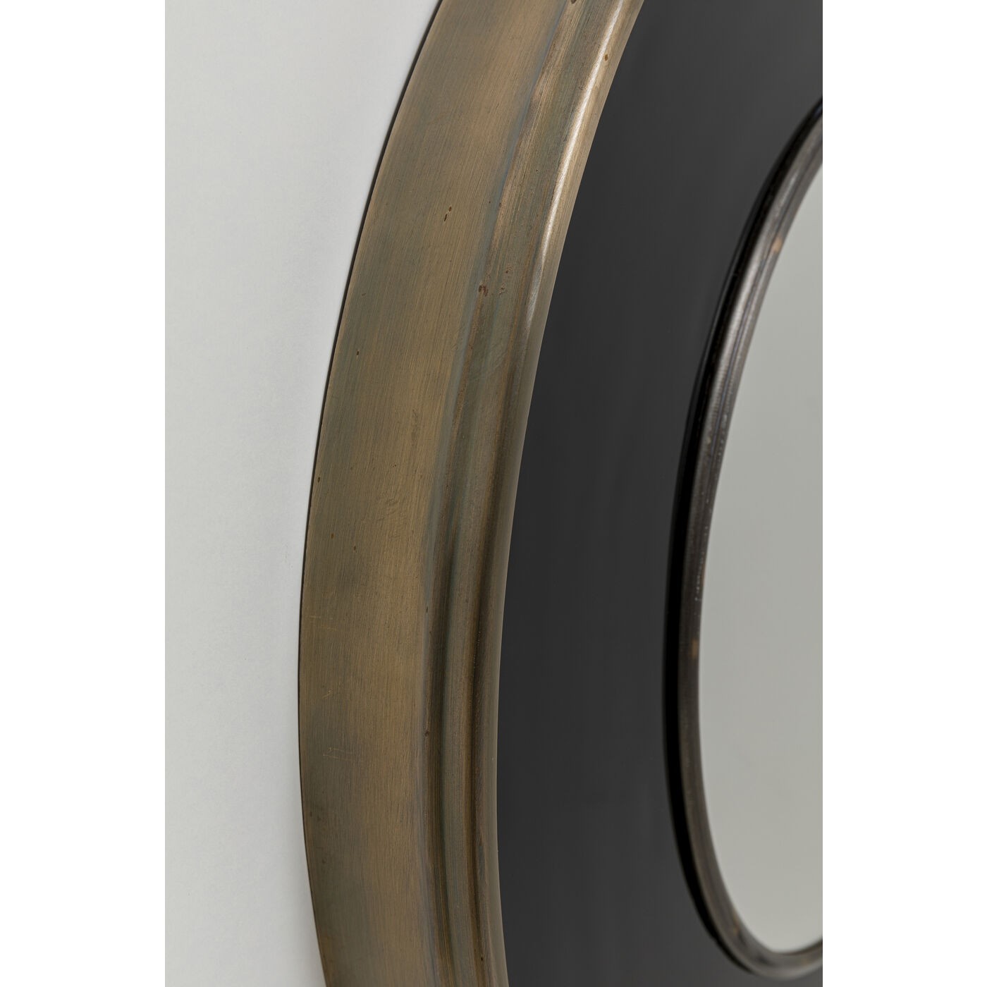 Miroir rond Lens 60cm noir Kare Design