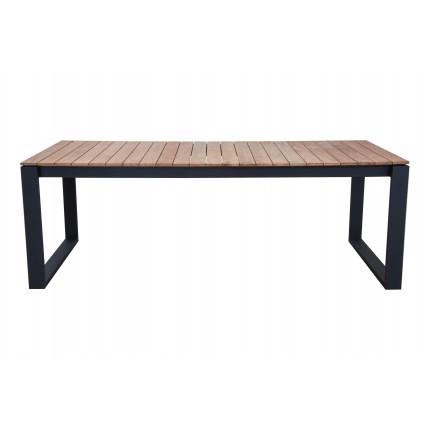 Table de jardin Marcelo noire 220x100cm Gescova