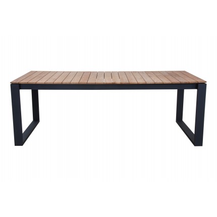 Table de jardin Marcelo 220x100cm noire Gescova