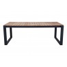 Table de jardin Marcelo 220x100cm noire Gescova