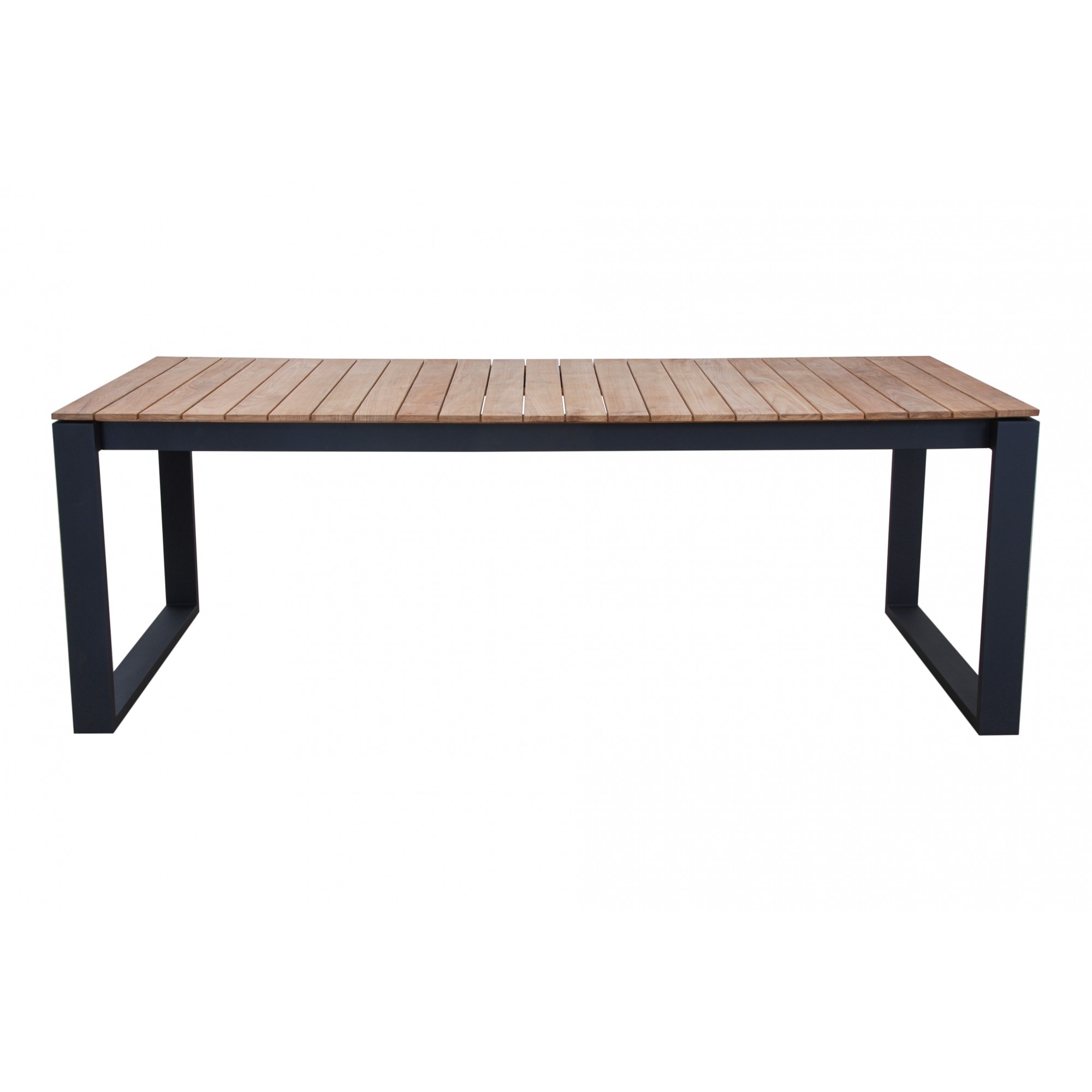 Table de jardin Marcello noire 220x100cm Gescova