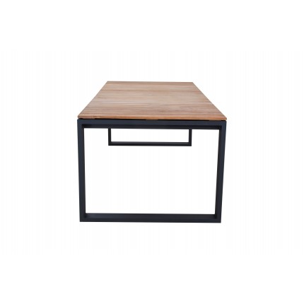 Table de jardin Marcelo noire 220x100cm Gescova