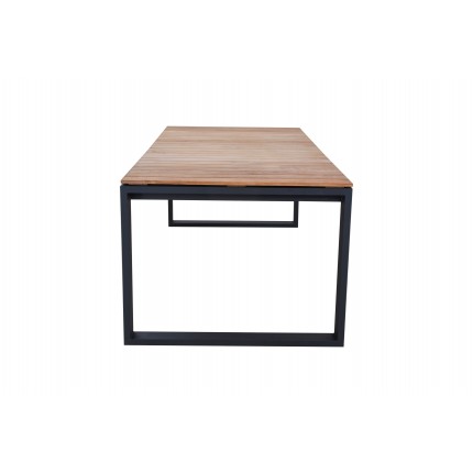 Table de jardin Marcelo 220x100cm noire Gescova