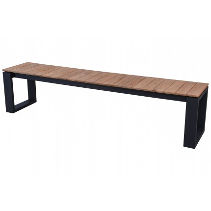 Banc de jardin Marcelo noir 195x40cm Gescova