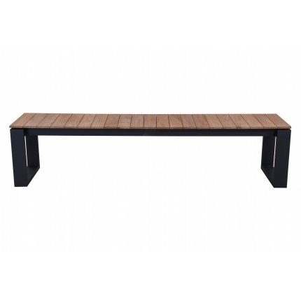 Banc de jardin Marcelo noir 195x40cm Gescova