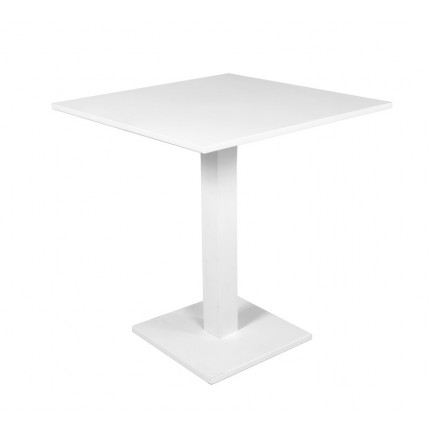 Table pliante Prada 70x70cm blanche Gescova