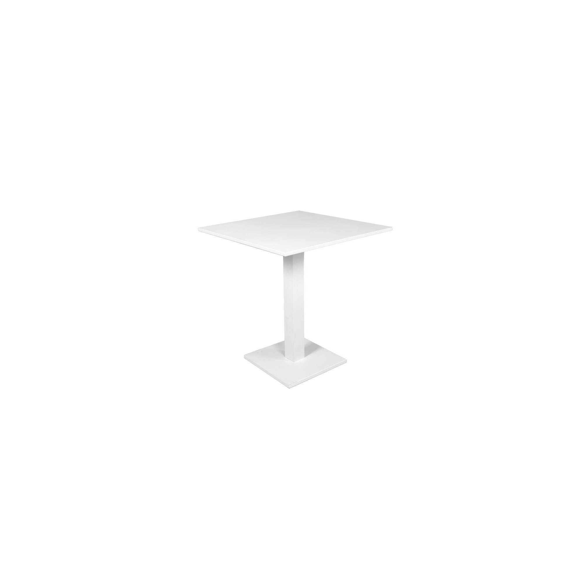 Table pliante Prada 70x70cm blanche Gescova