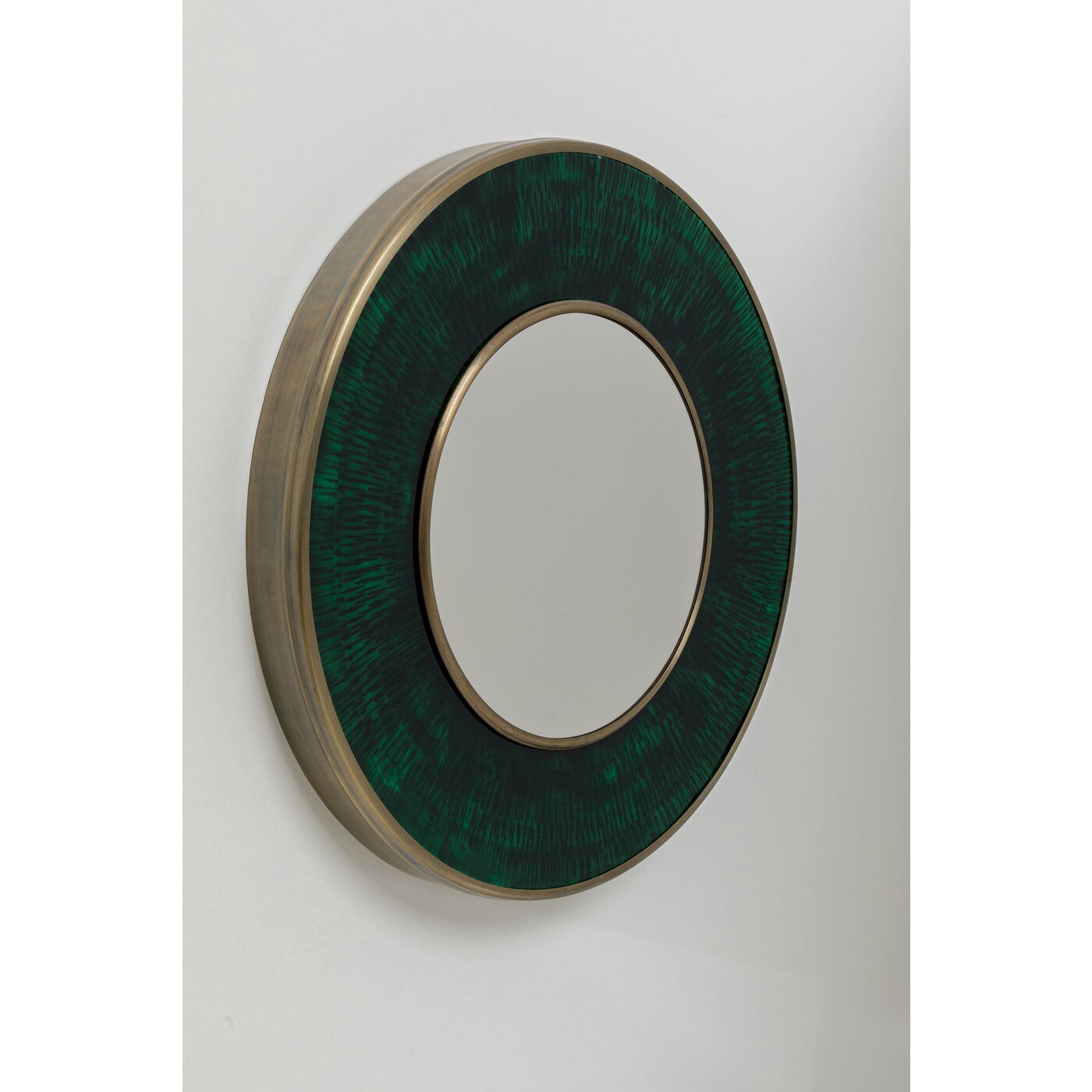 Miroir rond Lens 75cm vert Kare Design