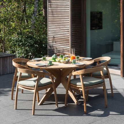 Java round garden table 165cm Gescova
