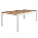 Table de jardin à rallonge Lugano 106x330cm blanche Gescova