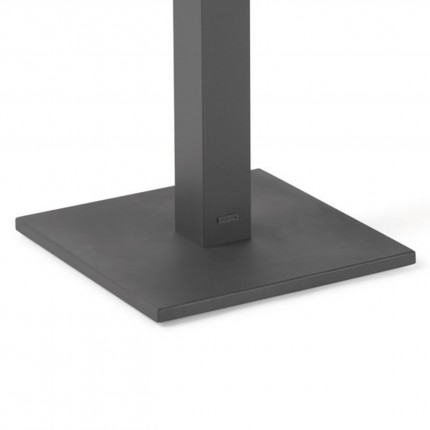 Outdoor folding table Prada 70x70cm charcoal grey Gescova