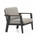 Salon de jardin Guadeloupe gris anthracite Gescova
