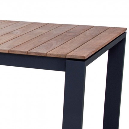 Table de jardin Marcelo noire 220x100cm Gescova