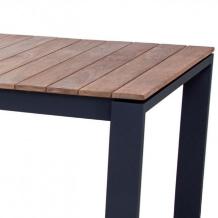 Table de jardin Marcelo 220x100cm noire Gescova