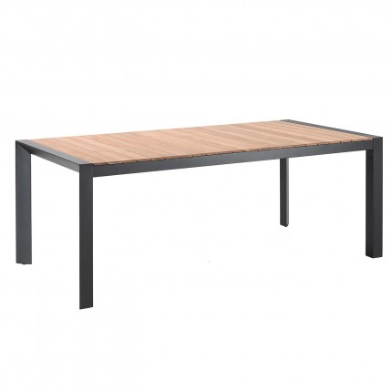 Table de jardin Braga noire 202x100cm Gescova