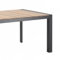 Table de jardin Braga noire 202x100cm Gescova