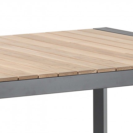 Table de jardin Braga 202x100cm noire Gescova