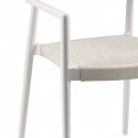 Chaise avec accoudoirs Chili blanche Gescova