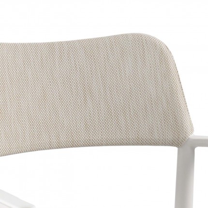 Chaise avec accoudoirs Chili blanche Gescova