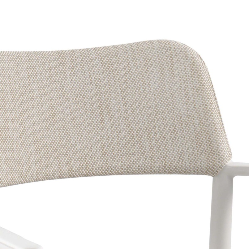 Chaise avec accoudoirs Chili blanche Gescova